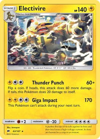 Electivire - SM - Burning Shadows (SM03) #43/147 - Rare Pokémon Trading Card