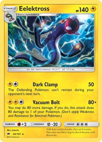 Eelektross - SM - Burning Shadows (SM03) #46/147 - Rare Pokémon Trading Card