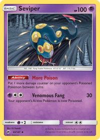 Seviper - SM - Burning Shadows (SM03) #50/147 - Uncommon Pokémon Trading Card