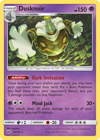 Dusknoir - SM - Burning Shadows (SM03) #53/147 - Holo Rare Pokémon Trading Card