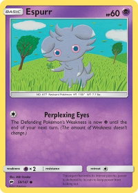Espurr - SM - Burning Shadows (SM03) #59/147 - Common Pokémon Trading Card