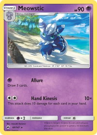Meowstic - SM - Burning Shadows (SM03) #60/147 - Rare Pokémon Trading Card