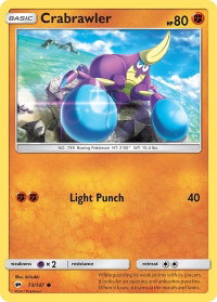 Crabrawler - SM - Burning Shadows (SM03) #73/147 - Common Pokémon Trading Card
