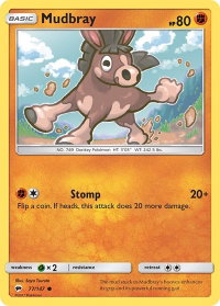 Mudbray - SM - Burning Shadows (SM03) #77/147 - Common Pokémon Trading Card