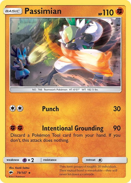 Passimian - SM - Burning Shadows Pokémon trading card