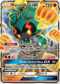 Marshadow GX - SM - Burning Shadows (SM03) #80/147 - Ultra Rare Pokémon Trading Card