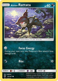 Alolan Rattata - SM - Burning Shadows (SM03) #81/147 - Common Pokémon Trading Card