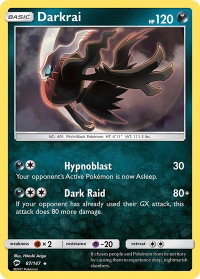 Darkrai - SM - Burning Shadows (SM03) #87/147 - Holo Rare Pokémon Trading Card