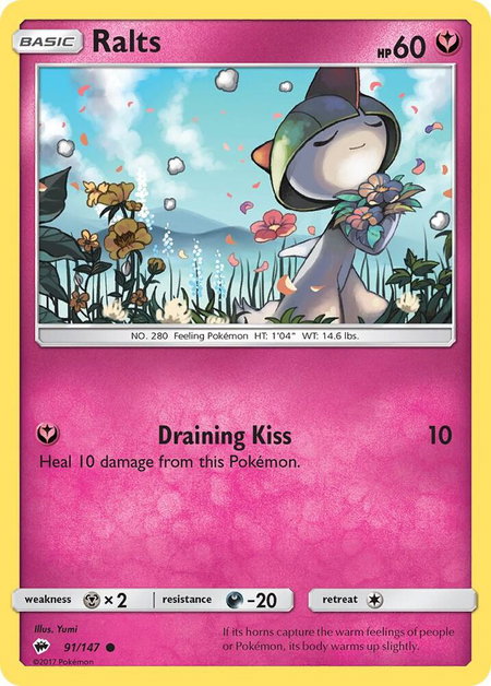 Ralts - SM - Burning Shadows Pokémon trading card