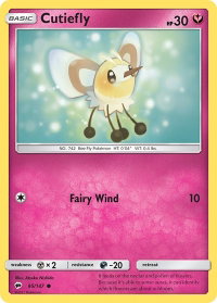 Cutiefly - SM - Burning Shadows (SM03) #95/147 - Common Pokémon Trading Card