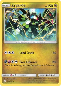 Zygarde - SM - Burning Shadows (SM03) #100/147 - Holo Rare Pokémon Trading Card