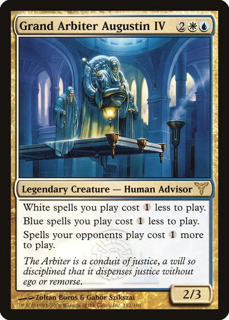 Grand Arbiter Augustin IV - Dissension Magic: The Gathering trading card