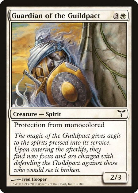 Guardian of the Guildpact - Dissension Magic: The Gathering trading card