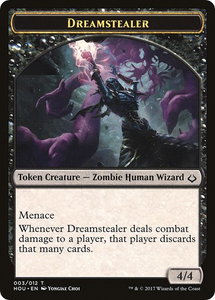 Dreamstealer // Warrior Double-Sided Token - Hour of Devastation (HOU) #3 // 17 - Token Magic: The Gathering Trading Card