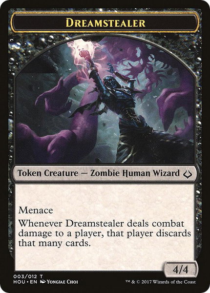 Dreamstealer // Warrior Double-Sided Token trading card from Hour of Devastation Dreamstealer // Warrior Double-Sided Token - Hour of Devastation Magic: The Gathering trading card