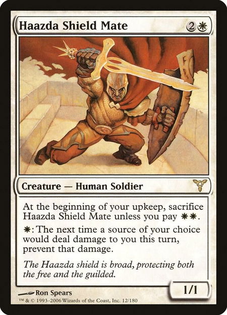 Haazda Shield Mate - Dissension Magic: The Gathering trading card