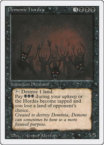 Demonic Hordes - Revised Edition (3ED) #null - Rare Magic: The Gathering Trading Card
