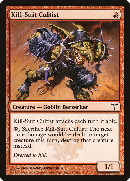Kill-Suit Cultist - Dissension Magic: The Gathering trading card