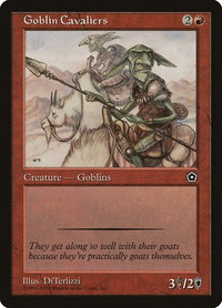 Goblin Cavaliers - Portal Second Age (P02) #95 - Common Magic: The Gathering Trading Card