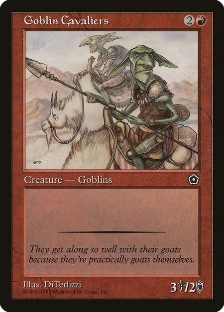 Goblin Cavaliers - Portal Second Age Magic: The Gathering trading card