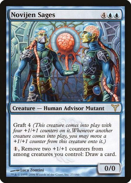 Novijen Sages - Dissension Magic: The Gathering trading card
