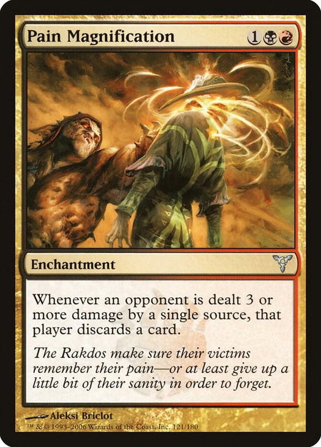 Pain Magnification - Dissension Magic: The Gathering trading card
