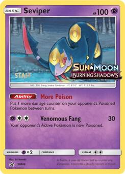 Seviper - SM46 (Prerelease) [Staff] - SM Promos Pokémon trading card