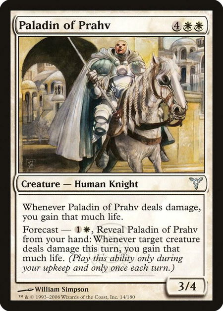 Paladin of Prahv - Dissension Magic: The Gathering trading card