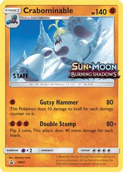 Crabominable - SM47 (Prerelease) [Staff] - SM Promos Pokémon trading card