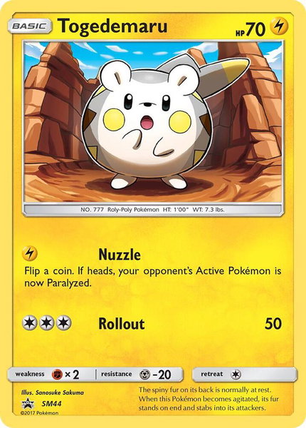 Togedemaru - SM44 - SM Promos Pokémon trading card