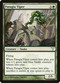 Patagia Viper - Dissension (DIS) #89 - Uncommon Magic: The Gathering Trading Card