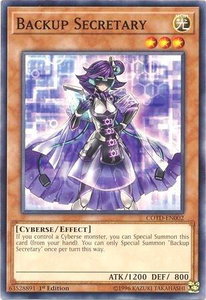 Backup Secretary - Code of the Duelist (COTD) #COTD-EN002 - Common / Short Print YuGiOh Trading Card