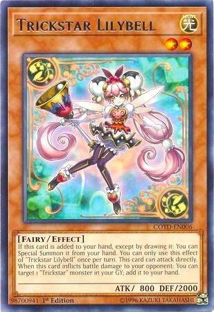 Trickstar Lilybell - Code of the Duelist YuGiOh trading card
