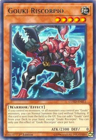 Gouki Riscorpio trading card from Code of the Duelist Gouki Riscorpio - Code of the Duelist YuGiOh trading card