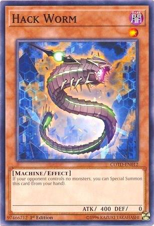 Hack Worm trading card from Code of the Duelist Hack Worm - Code of the Duelist YuGiOh trading card