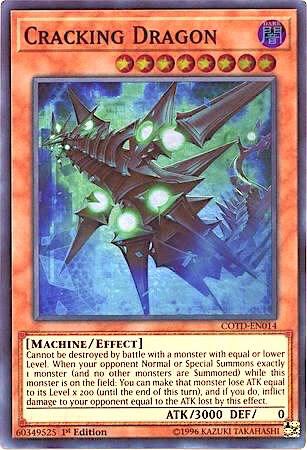 Cracking Dragon trading card from Code of the Duelist Cracking Dragon - Code of the Duelist YuGiOh trading card