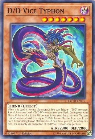 D/D Vice Typhon trading card from Code of the Duelist D/D Vice Typhon - Code of the Duelist YuGiOh trading card