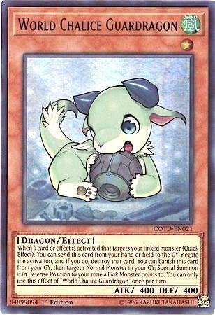 World Chalice Guardragon trading card from Code of the Duelist World Chalice Guardragon - Code of the Duelist YuGiOh trading card