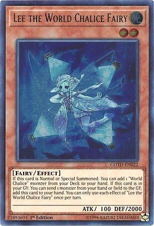 Lee the World Chalice Fairy trading card from Code of the Duelist Lee the World Chalice Fairy - Code of the Duelist YuGiOh trading card