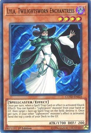 Lyla, Twilightsworn Enchantress - Code of the Duelist YuGiOh trading card