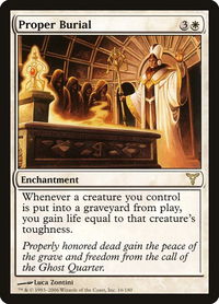 Proper Burial - Dissension (DIS) #16 - Rare Magic: The Gathering Trading Card