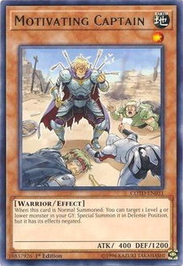 Motivating Captain - Code of the Duelist (COTD) #COTD-EN031 - Rare YuGiOh Trading Card