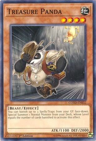 Treasure Panda trading card from Code of the Duelist Treasure Panda - Code of the Duelist YuGiOh trading card