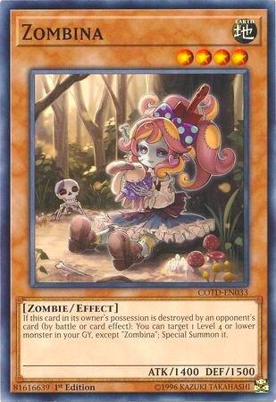 Zombina - Code of the Duelist YuGiOh trading card