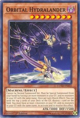 Orbital Hydralander trading card from Code of the Duelist Orbital Hydralander - Code of the Duelist YuGiOh trading card