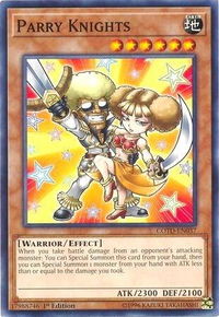 Parry Knights - Code of the Duelist (COTD) #COTD-EN037 - Common / Short Print YuGiOh Trading Card