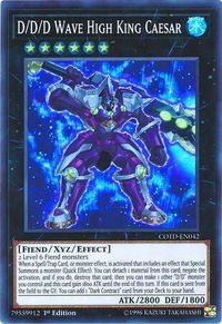 D/D/D Wave High King Caesar - Code of the Duelist (COTD) #COTD-EN042 - Super Rare YuGiOh Trading Card