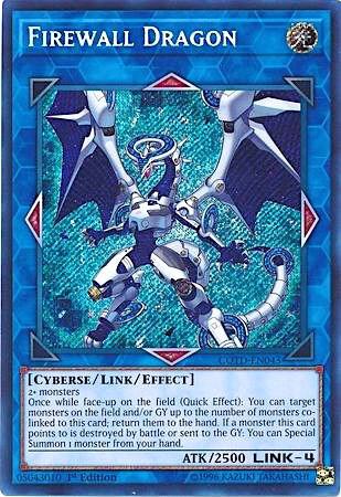Firewall Dragon trading card from Code of the Duelist Firewall Dragon - Code of the Duelist YuGiOh trading card