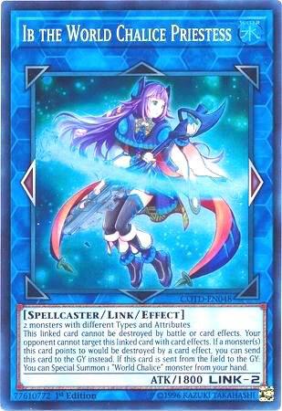 Ib the World Chalice Priestess - Code of the Duelist YuGiOh trading card