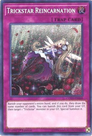 Trickstar Reincarnation trading card from Code of the Duelist Trickstar Reincarnation - Code of the Duelist YuGiOh trading card